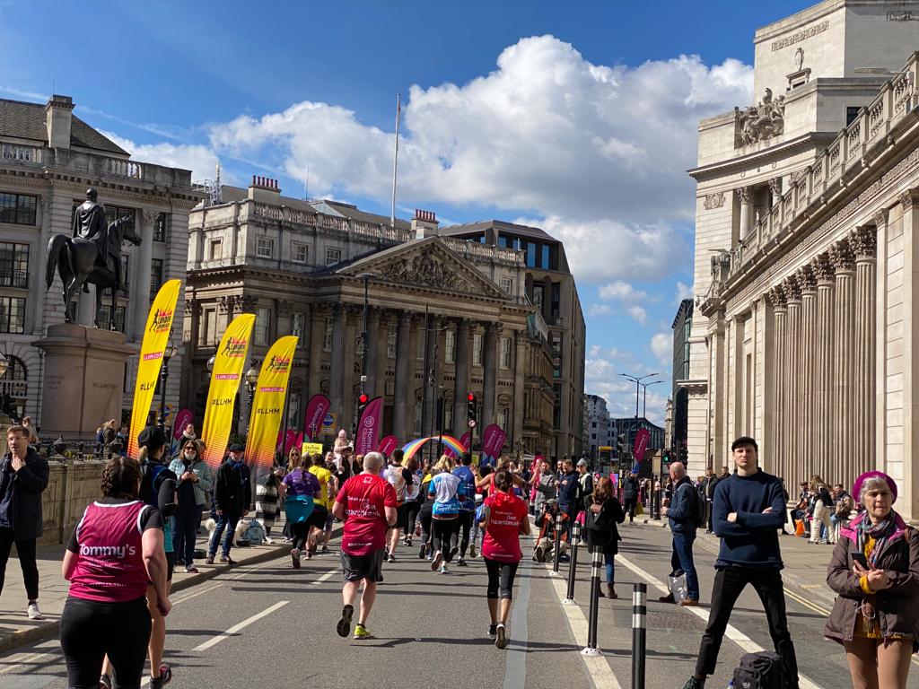 TVF runners in the London Landmark Half Marathon on 3rd April raise over £1,200