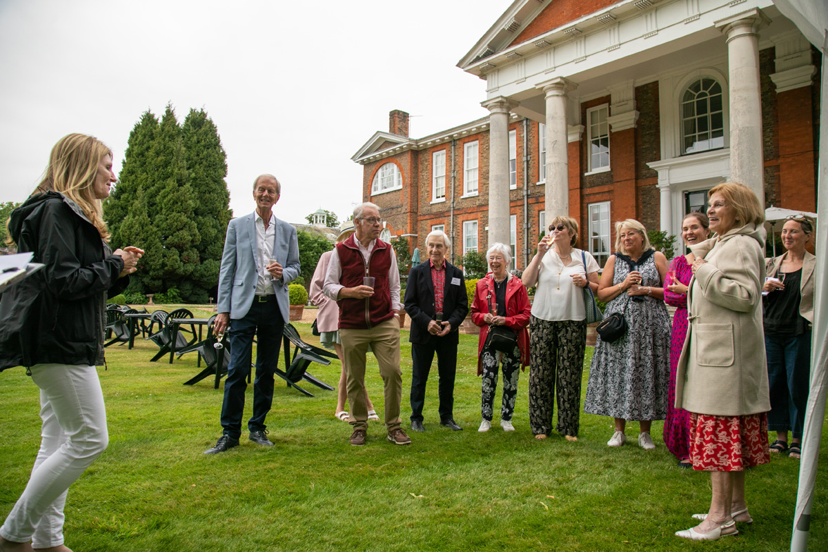 Private Tour of  the Gardens of Trumpeters House in June was a great success